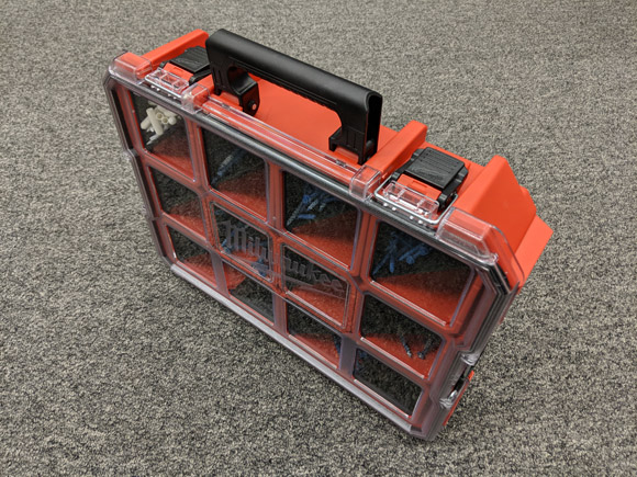 Milwaukee Tool 10-Compartment Red Deep Pro Small Parts Organizer